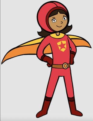 Picture of PBS Kids character Word Girl
